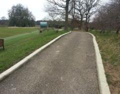 Golf Course Kerbing on both sides at The Grove